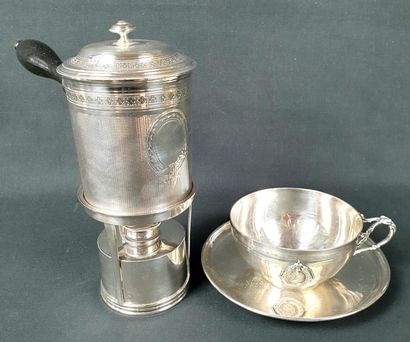 LOT of silver, hallmarked Tête de Minerve:...