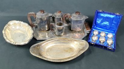 LOT of silver plated metal including a coffee...