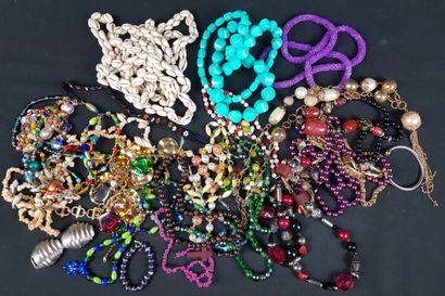 LOT of costume jewelry - as is