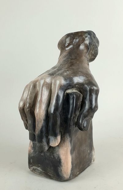 TONIN Dany (XXth) - SCULPTURE in glazed terracotta...