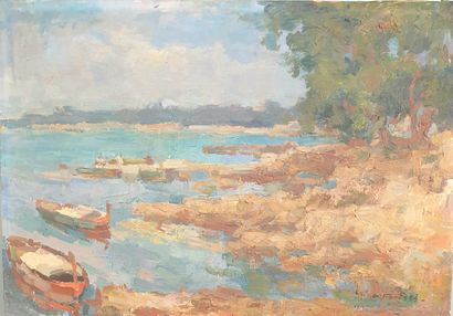FUETSCH Ch. (Charles, 1894-1965) - OIL on...