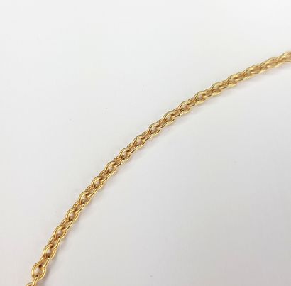 CHAIN in yellow gold 750 ‰ with mesh forçat....