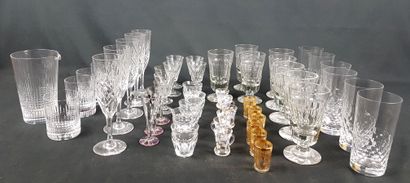 LOT of glasses including Baccarat glasses...