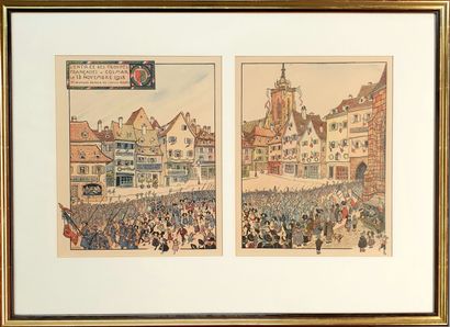 HANSI (Jean-Jacques WALTZ, 1873-1951) - LITHOGRAPHY...