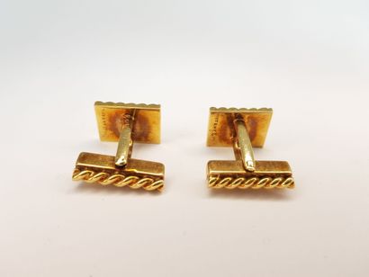 TIFFANY - A pair of 585 ‰ gold HANDLEBUTTONS,...