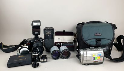 Nikon D70 camera, with lenses and various...