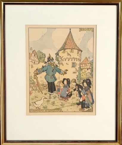 HANSI (Jean-Jacques WALTZ, 1873-1951) - LITHOGRAPHIE...