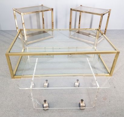 TABLE BASSE rectangulaire (H 35 x L 120 x...