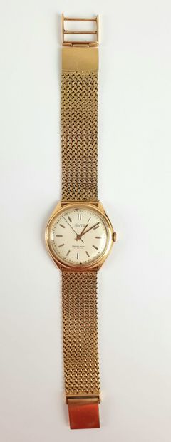 MONTRE tour de bras d'homme en or rose 750...
