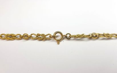 SAUTOIR in yellow gold 750 ‰ with link in...
