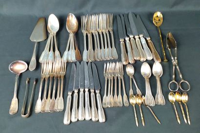 LOT of silver plated cutlery, about 64 pieces...