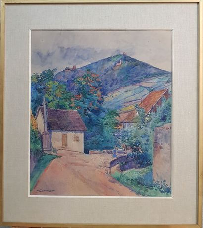 CAMMISSAR A. (Auguste, 1873-1962) - AQUARELLE...