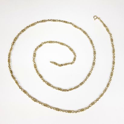 SAUTOIR in yellow gold 750 ‰ with link in...