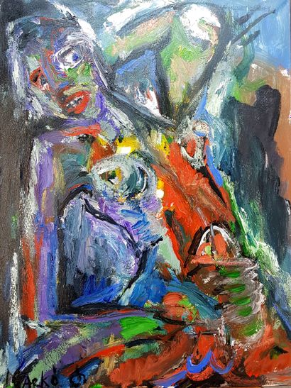 MARKO (Charles, born 1960) - ACRYLIC on CANVAS...
