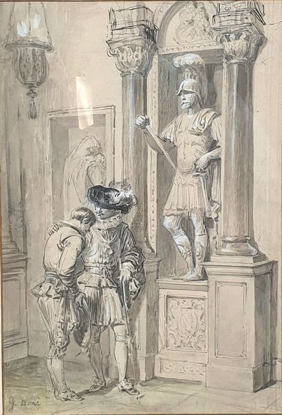 HANS G. - LAVIS in heightened ink signed...