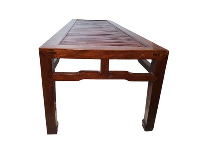 CHINA, 19th century
Wooden bench, the seat...