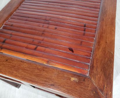 CHINA, 19th century
Wooden bench, the seat...