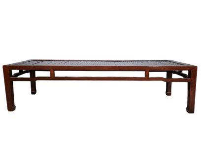 CHINA, 19th century
Wooden bench, the seat...