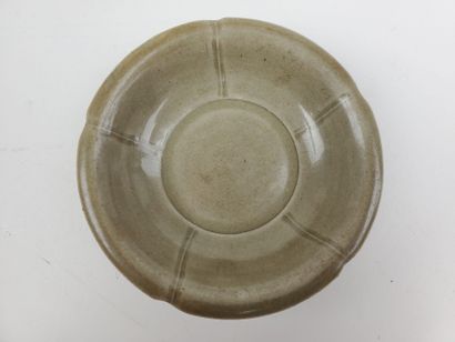 CHINA, Ming period
Three celadon-glazed ceramic...