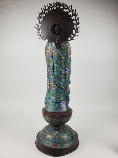 JAPAN, late Meiji period 
Bronze and polychrome...