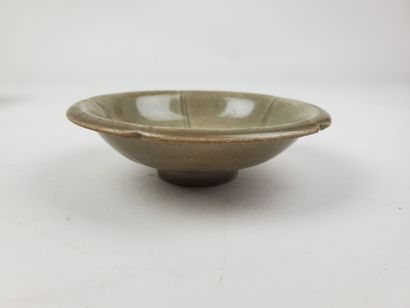 CHINA, Ming period
Three celadon-glazed ceramic...