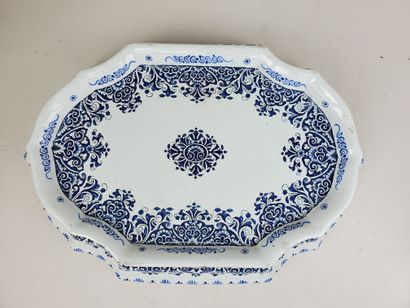 STRASBOURG
Oblong earthenware tabletop with...