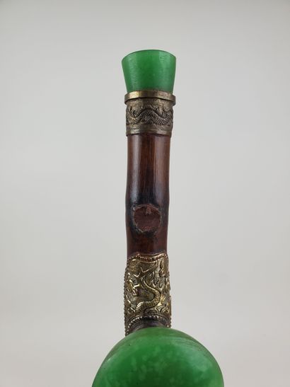 CHINA, 19th century
Two opium pipes, one...