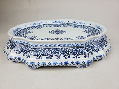 STRASBOURG
Oblong earthenware tabletop with...