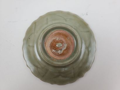 CHINA, Ming period
Three celadon-glazed ceramic...