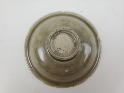 CHINA, Ming period
Three celadon-glazed ceramic...