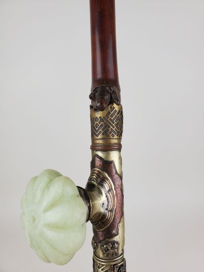 CHINA, 19th century
Two opium pipes, one...