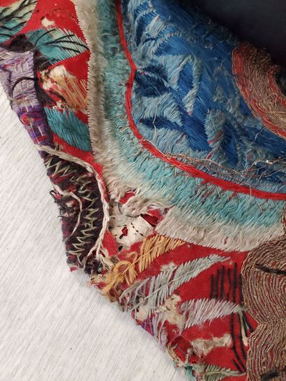 CHINA, 19th century
Large embroidered and...