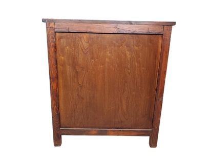 TIBET, 19th century
Red lacquered wood cabinet,...