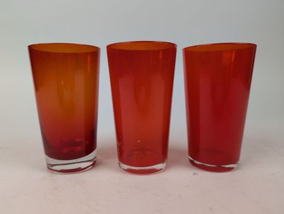 GLASSWARE
Partially tinted and frosted glass...