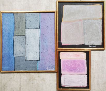 BERTRAND (20th)
Three oil and pastel drawings...