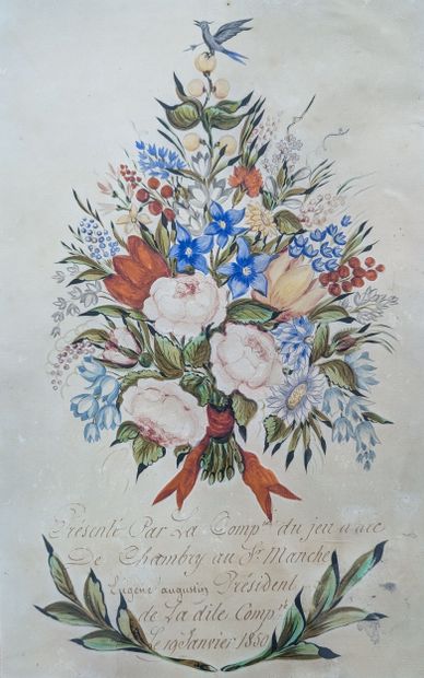 ART POPULAIRE du XIXe siècle
Deux vœux et...