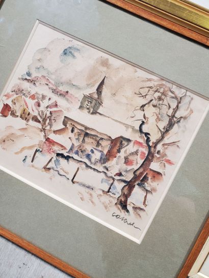 Five AQUARELLES :

- Charles HIMMEL (1894-1974)...