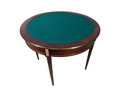 Empire-style half-moon TABLE
Mahogany veneer,...