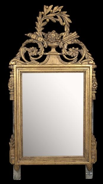 MIROIR ou partie de trumeau de style Louis...
