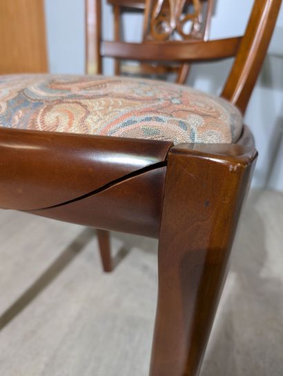 TABLE and six CHAIRS in the Louis-Philippe...