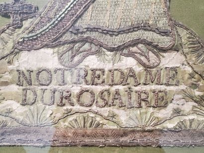 BRODERIE, XVIIe siècle
Deux éléments de broderie...