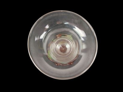 DAUM France 
Glass or vase, base in orange...