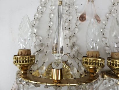 Pair of Napoleon III style APPLIQUES
Gilded...