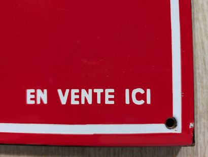 ANTARGAZ
Plaque émaillée en rouge et blanc,...