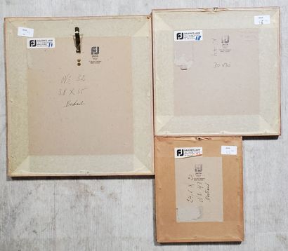 BERTRAND (20th)
Three oil and pastel drawings...