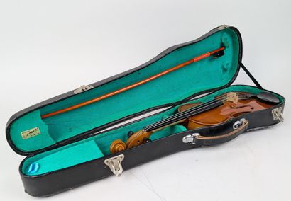 A 1/4 VIOLIN with bow, in case
Chinese manufacture
Violin...