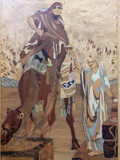 ÉCOLE FIGURATIVE du XXe siècle 
« Scène orientaliste...