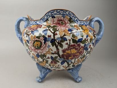 GIEN 
Modèle « Pivoines »
Jardinière à deux...