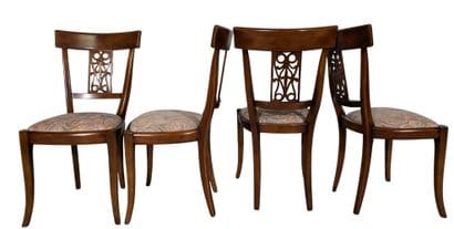 TABLE and six CHAIRS in the Louis-Philippe...
