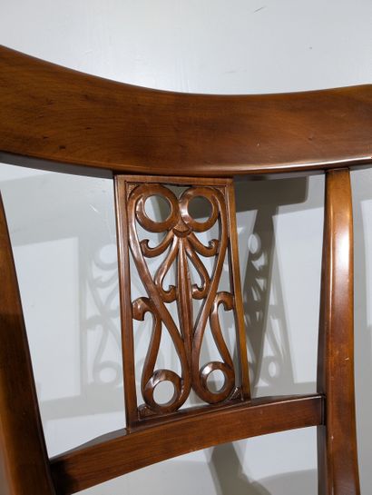 TABLE and six CHAIRS in the Louis-Philippe...
